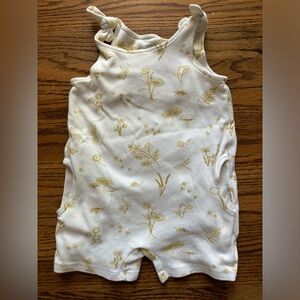 Pehr toddler tie-shoulder romper 2T